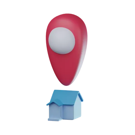 Localización de la casa  3D Icon