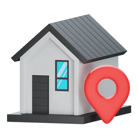 Localización de la casa  3D Icon