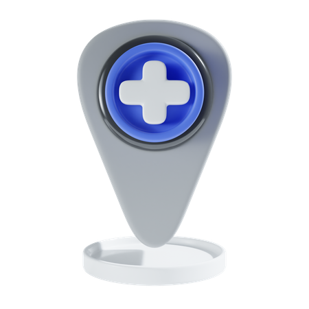 Ubicación del hospital  3D Icon