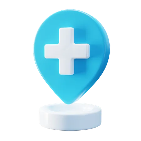 Ubicación del hospital  3D Icon