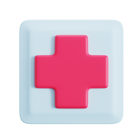 Ubicación del hospital  3D Icon