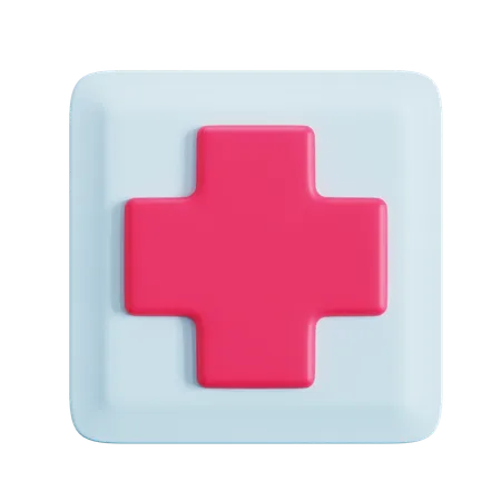 Ubicación del hospital  3D Icon