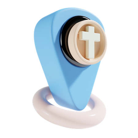 Ubicación de la iglesia  3D Icon