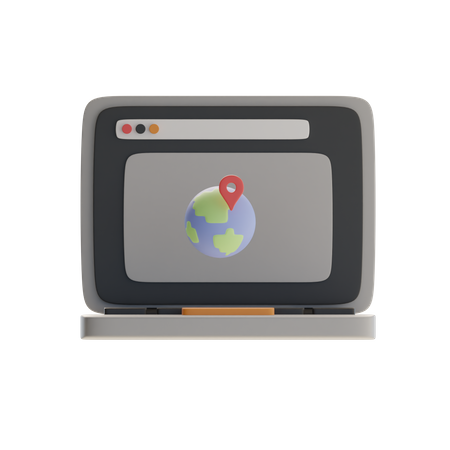 Ubicación internacional  3D Icon
