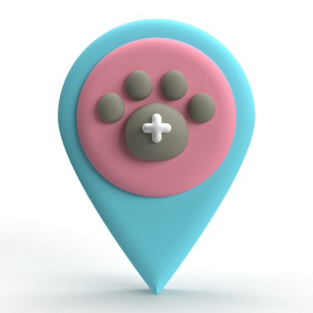 Ubicación de mascotas  3D Icon