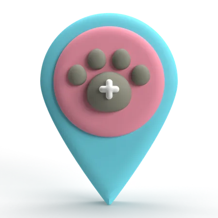 Ubicación de mascotas  3D Icon