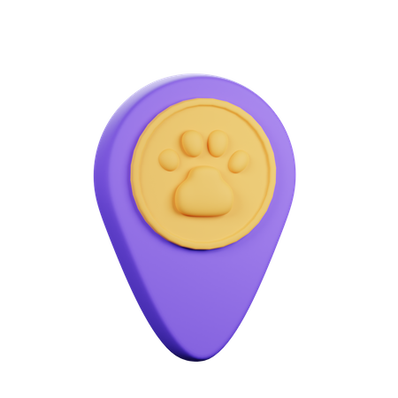 Ubicación de mascotas  3D Icon