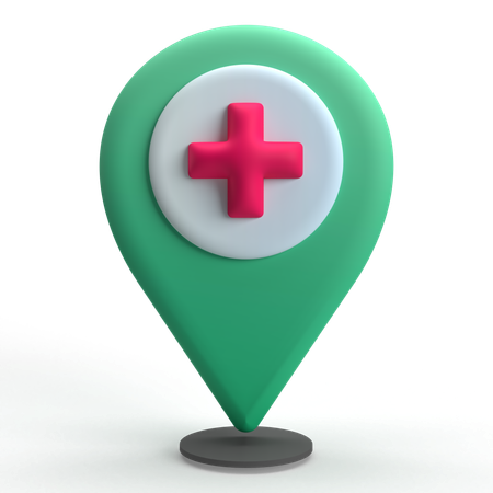 Ubicación médica  3D Icon