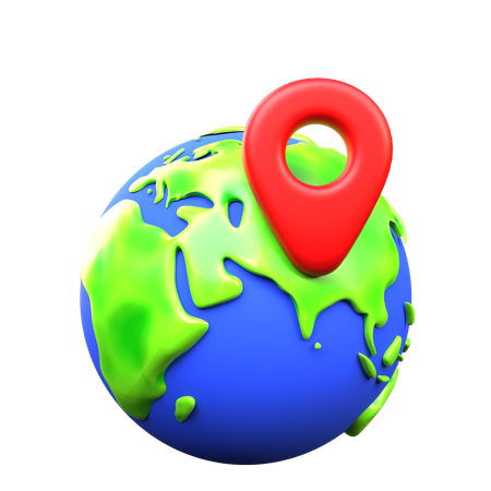 Localización mundial  3D Icon