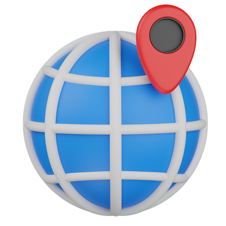 Localización mundial  3D Icon