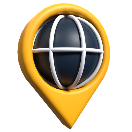 Ubicación mundial  3D Icon