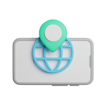 Ubicación mundial  3D Icon