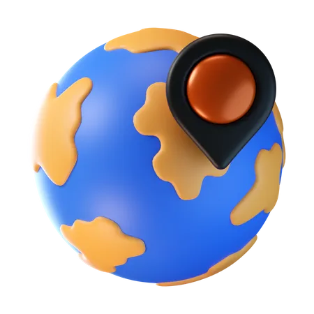 Localización mundial  3D Icon