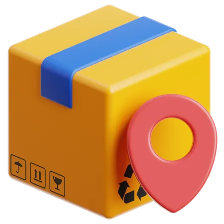 Ubicación del pedido  3D Icon