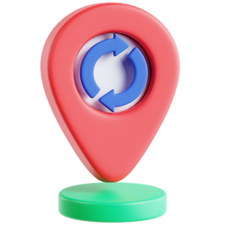 Ubicación del pin  3D Icon