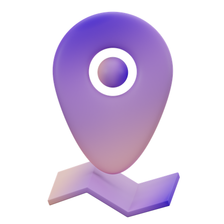 Ubicación del pin  3D Icon