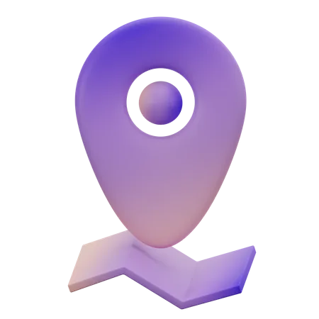 Ubicación del pin  3D Icon