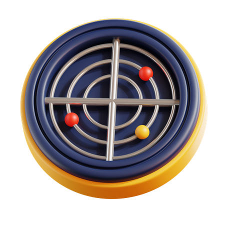 Ubicación de radar  3D Icon