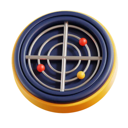 Ubicación de radar  3D Icon