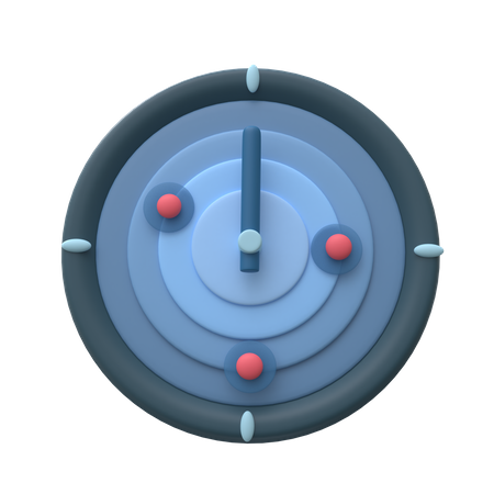 Ubicación de radar  3D Icon