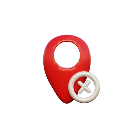 Ubicación restringida  3D Icon