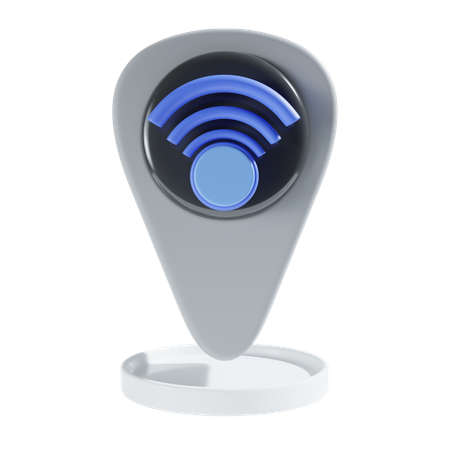 Ubicación wifi  3D Icon