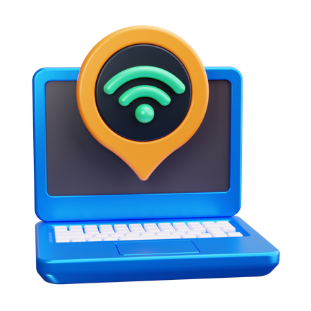 Ubicación wifi  3D Icon