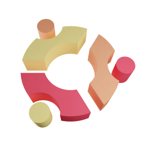 Ubuntu  3D Icon