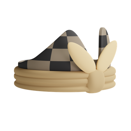 Udeng Hat  3D Illustration