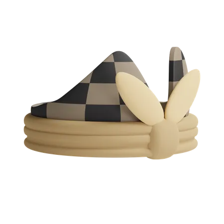 Udeng Hat  3D Illustration