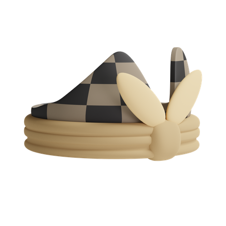 Udeng Hat 3D Illustration