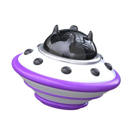 UFO Spaceship 3 D Icon 3D Icon
