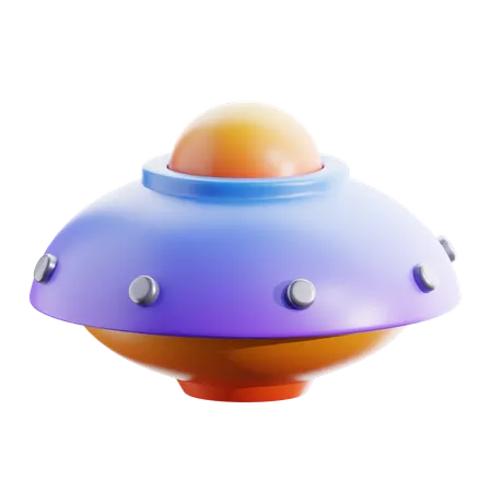 UFO Space 3 D Icon 3D Icon