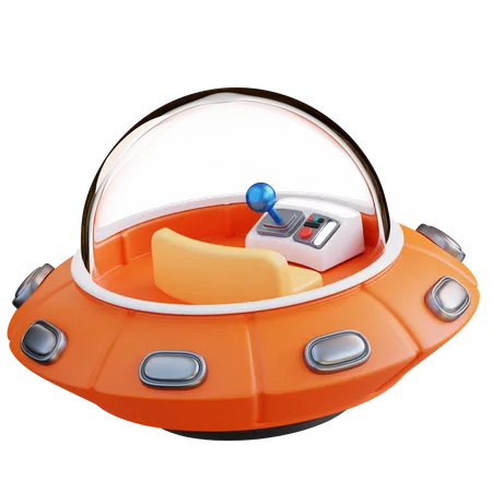 3 D Illustration UFO 3D Icon