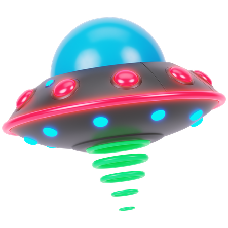 UFO 납치  3D Icon