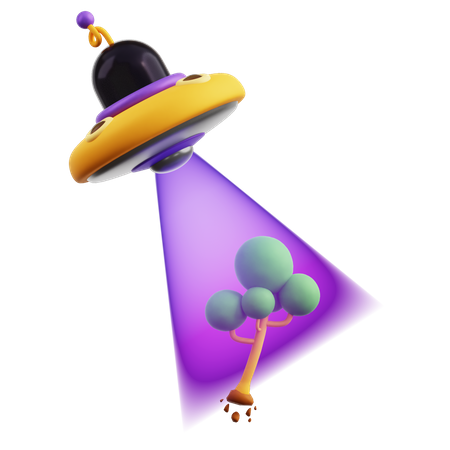 Ufo Abduction 3D Icon