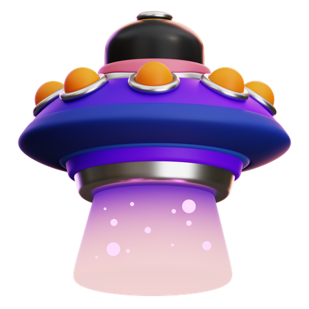 UFO Abduction  3D Icon