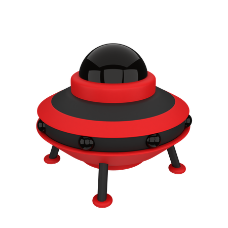 UFO fliegende Untertasse  3D Icon