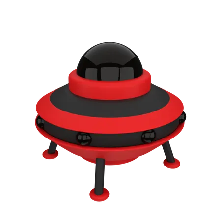 UFO fliegende Untertasse  3D Icon