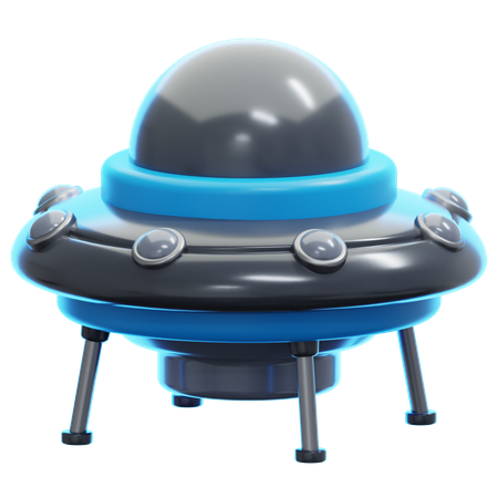 UFO Flying Saucer  3D Icon