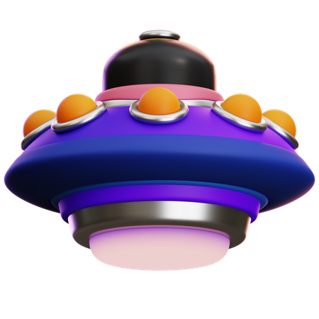 UFO-Raumschiff  3D Icon