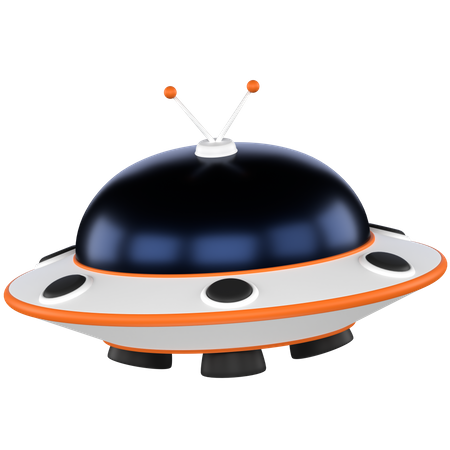 Ufo saucer  3D Illustration