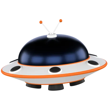 Ufo saucer  3D Illustration