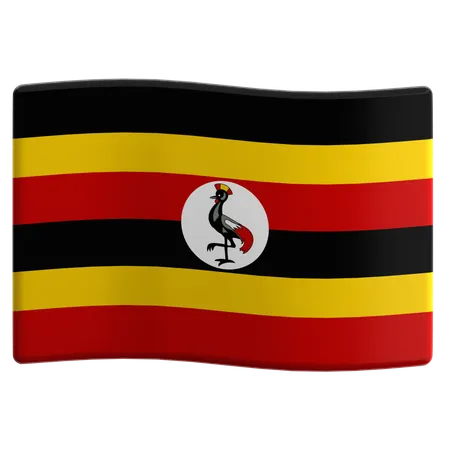 Uganda  3D Icon