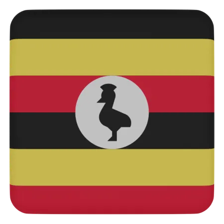 Uganda  3D Icon