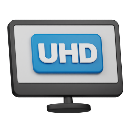 UHD-Auflösung  3D Icon