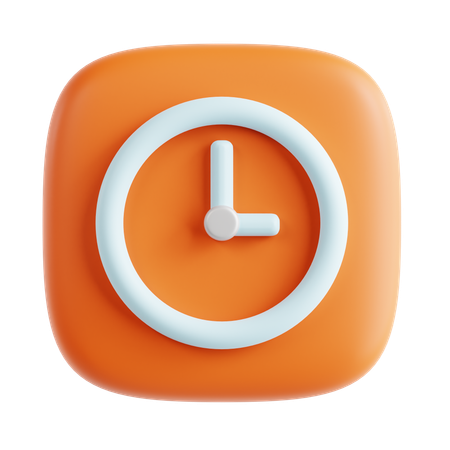 Uhr  3D Icon