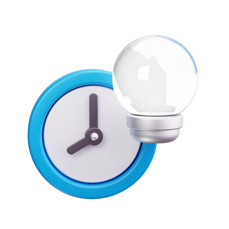 Uhr  3D Icon