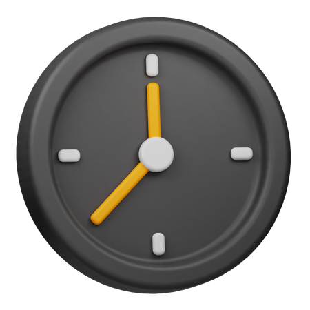 Uhr  3D Icon