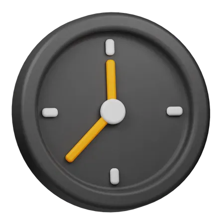 Uhr  3D Icon